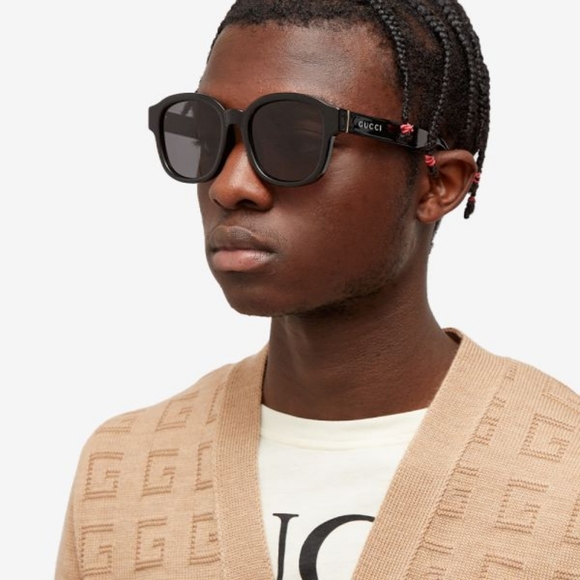 NEW GUCCI UNISEX SUNGLASSES GG1140SK 001 BLACK GUCCI EYEWEAR - Picture 2 of 11